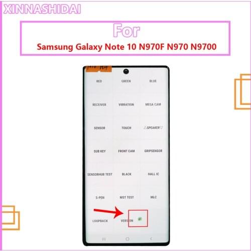 6.3'' AMOLED for SAMSUNG Galaxy Note 10 N970F note10 N970 N9700 LCD Display Touch Screen Digitizer Assembly With Dots