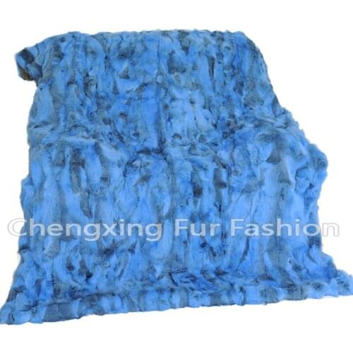 CX-D-11H Hand Made Winter Genuine Rabbit Fur Blanket for Sale Area Rugs For Living room