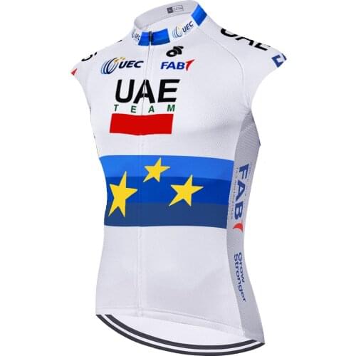 UAE Heren Zomer Ropa Masculina Mallots Verano Camiseta sleeveless Camisa Jersey Masculino Maillot Ciclismo Hombre Maillot
