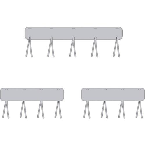 3 Pcs/Set Baby Crib Rail Cover Protector Chewing Breathable Teething Guard Wrap T3LA