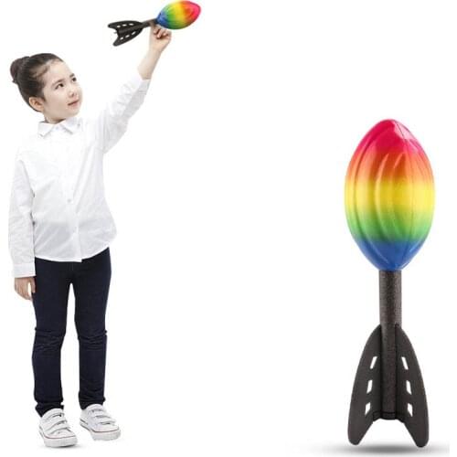 Foam Hand Throwing Rocket Toys Parent-child Outdoor Game Toy for Children C66