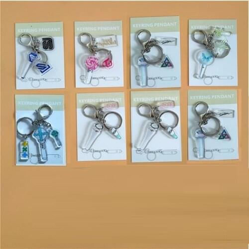 Kpop Twice X1 IZone NCT SEVENTEEN Keychain Wallet Key Chain Ring Response To Bag Charm New wholesale K-POP