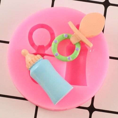 Bottle Nipple Baby Toy Series Silicone Fondant Mold Cookware Mould Cake Decorating Tool