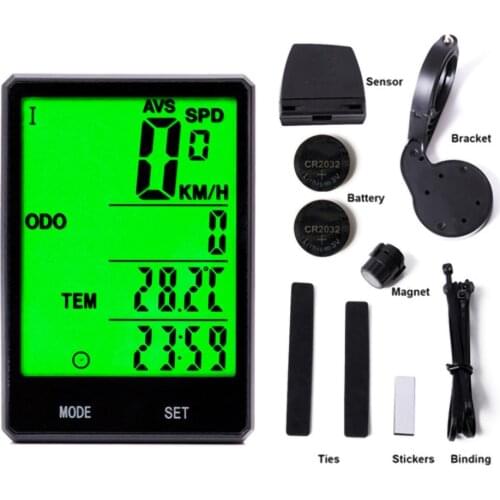 Hot Sale Waterproof Bicycle Computer With Backlight Wireless Wired Bicycle Computer Bike Speedometer Odometer Bike Stopwatch