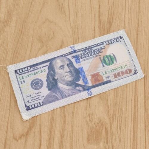 Personality Faux One Hundred Dollars Non-woven Sewing Patch DIY Craft Handmade Garment Bag Decoration Supplies