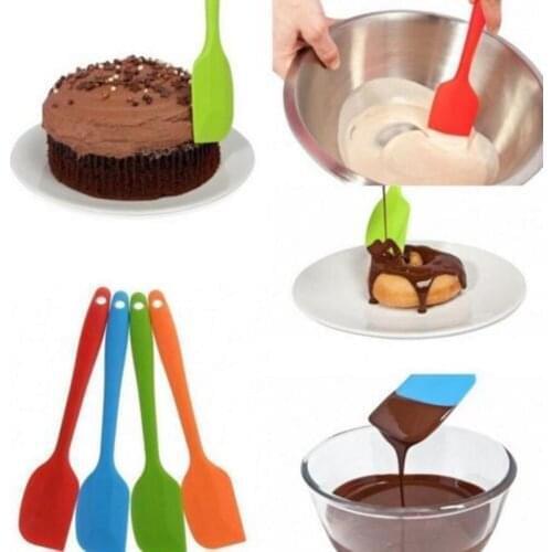 LanLan Cake Butter Cream Spatula Baking Scraper Mixing Tool Silicone High Temperature Resistance Baking Tool -35