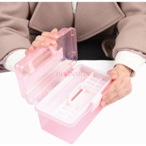 Manicure Toolbox Cosmetic Case Storage Box Manicure Tool Set Box Medium Nail Tool Box Sale