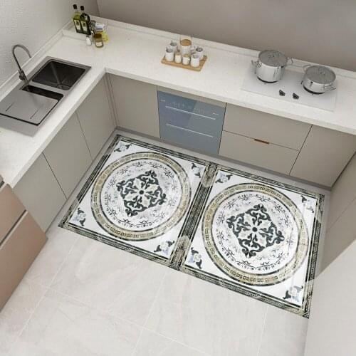 European-style mosaic stickers simulation marble stickers floor stickers corridor porch floor stickers home tiles renovation sti