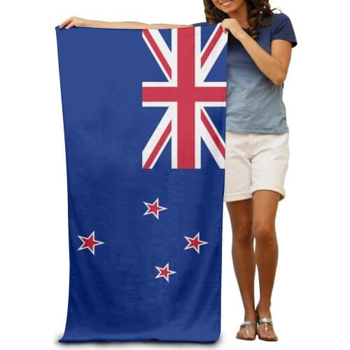 New Zealand Flag Soft Bath Towel Fashion Wearable Beach Spa Wash Clothing Diving Suit Change Swim Robe Summer Pool Swimming