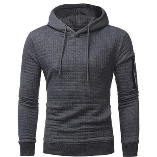 2021 New High-End Casual The Sleeve Zippers Hoodie MenS Fashion Unique Solid Color Style Long-Sleeved Men Sweatshirt