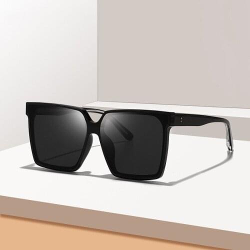 New womens Sunglasses square large frame fashion RETRO SUNGLASSES European and American personalized mens sunglasses 6227