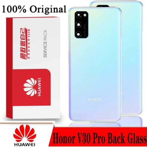 Original Back Cover for HUAWEI Honor V30 Pro View 30 Pro Spare Parts Back Battery Door Housing with Camera Frame Repair Parts