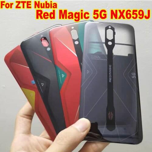 Original Rear Cover For ZTE Nubia Red Magic 5G NX659J Back Battery Case Housing Door Lid Phone Shell
