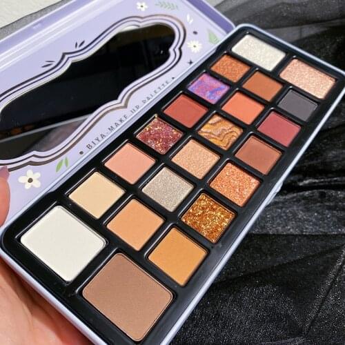 22 Color Glitter Eyeshadow Pallete Waterproof LongLasting Shimmer Matte EyeShadow Pallete Metallic Pigmented Maquillage Palette
