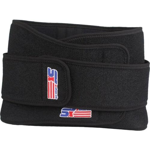 Adjustable Double Pull Lumbar Brace Lower Back Belt Pain Ease for Lifting Work Posture Black Men Women