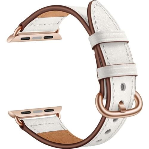 Lady Genuine Leather Strap For iWatch Series 5 4 3 2 1 Replacement Wristwatch Band Fashion Casual Bracelet Strap For Apple Watch