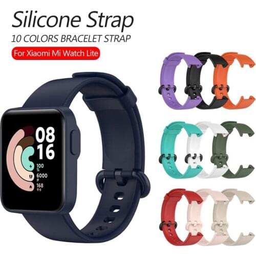 For Redmi Watch Strap Silicone Replacement Sports Wristband For Xiaomi Mi Watch Lite Strap Bracelet Band Smart Wrist Accessories