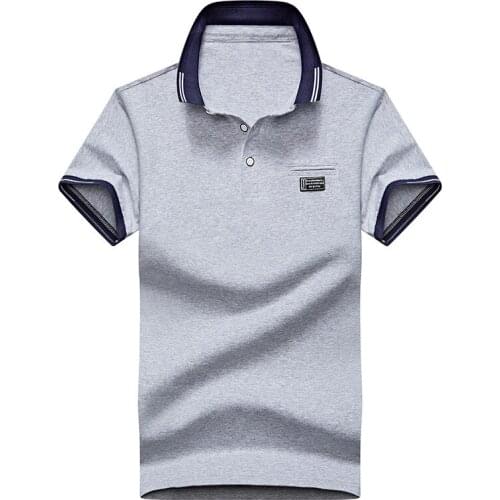 Summer Polo Shirt Men Casual Fashion Breathable Polo T Shirt for Men Short Sleeves Turn Down Collar Cotton Camisas De Hombre