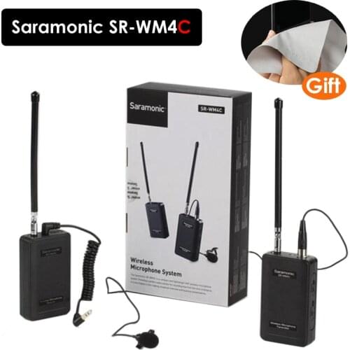 Saramonic SR-WM4C Lavalier Wireless Microphone for Canon Nikon Sony DSLR Cameras Panasonic Camcorder GoPro Hero 4 3 3+ Action