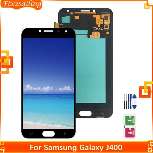 For Samsung Galaxy J4 Super AMOLED LCD Replacement J400 J400F J400F/DS J400G/DS LCD Display Touch Screen Digitizer Assembly