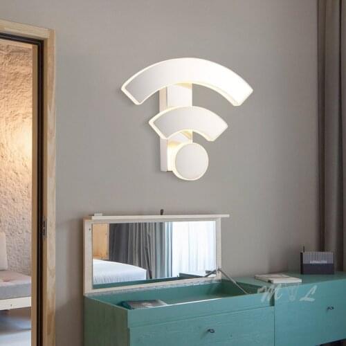 Modern Wall+lamps Acrylic WiFi Wall Light Fixtures Illuminated Mirror Led Lamp for Bathroom Kitchen Living Room Wall Sconces 11W