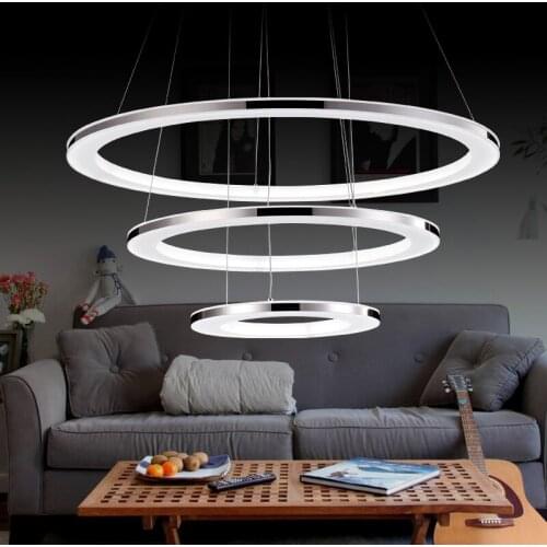 Modern Led Pendant Lights Lamparas Acrylic Chandelier Ceiling Lamp Luminaire Deco Restaurant Lights Industrial Lighting Fixtures