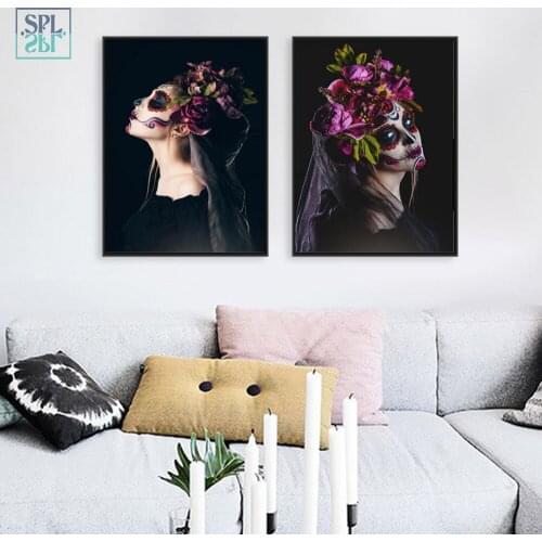 SPLSPL Nordic Style Kids Room Decor Makeup Bar Decor Wall Picture for Living Room Posters and Prints Canvas Art Oil Painting