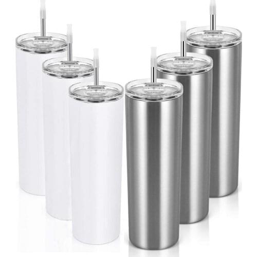 20OZ Water Cup Water Juice Mug Heat Preservation Insulated Double Layer Eco-friendly Stainless Steel Tumbler with Straw for Home