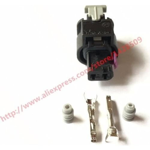 10 Sets 2 Pin Tyco Fuel Injector Connector High Pressure Pump Gasbag Automotive Connector 4F0 973 702 1-1718643-1 For VW