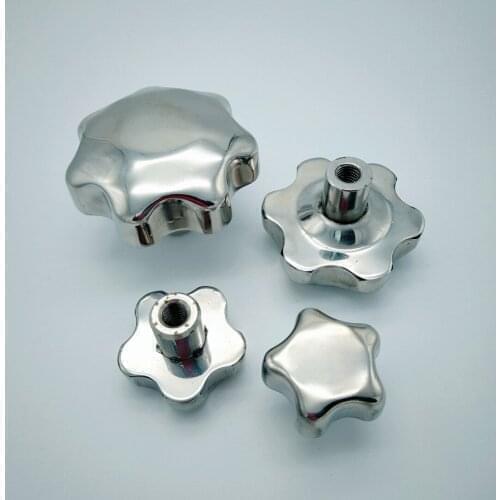 1pcs M12x48mm star-shaped hand wheel plum blossom nut muff star-shaped handle knob nuts muffs 304 stainless steel
