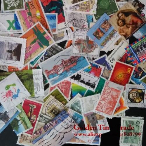 100 pcs/lot Different Germany Briefmarken Special Commemorative Postage Stamps Used With Post Mark Collecting Different Sellos