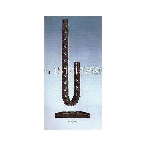 1000mm 7 x 7 mm Cable drag Chain Radius 28mm Wire Carrier 7*7*R28