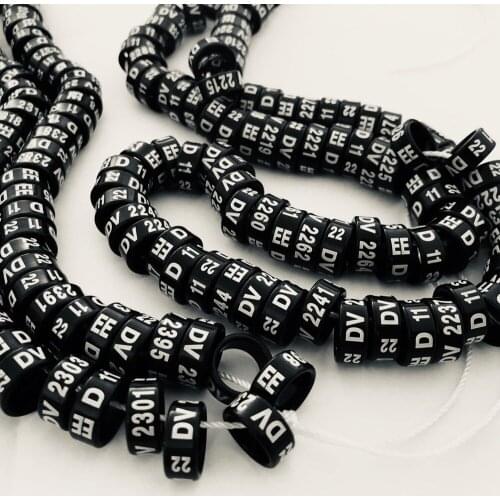 1000pcs Customized Plastic ring bird ring canary bands aluminum with printing letters year numbers