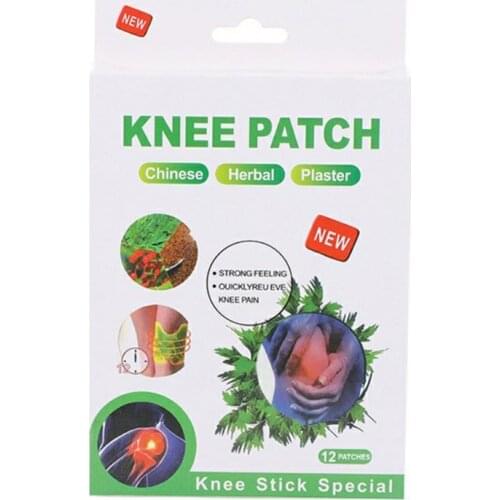 12Pcs Pain Relief Knee Plaster Sticker Patch Wormwood Extract Knee Arthritis Patch Knee Plaster Sticker For Knee