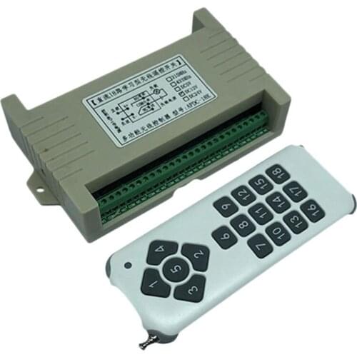 18CH Remote Control Switch Relay 433Mhz Wireless Digital Remote Control Switch 18CH Relay Module