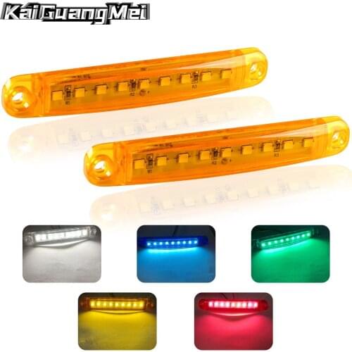 2PCS Side Marker 9 LED trucks trailer lorry 24V Side Marker Indicator Trailer Lights Rear Side Signal Light