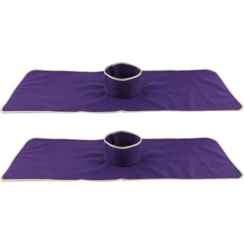 2pcs SPA Half Massage Table Sheet Cosmetic Hotel Bed Face Hole Towel Cloth