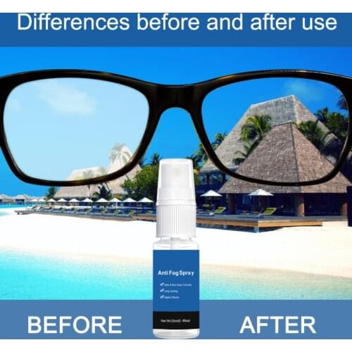 20ml Anti-Fog Spray Eyeglass Lens Cleaner Car Windscreen Goggles Long Lasting Defogger