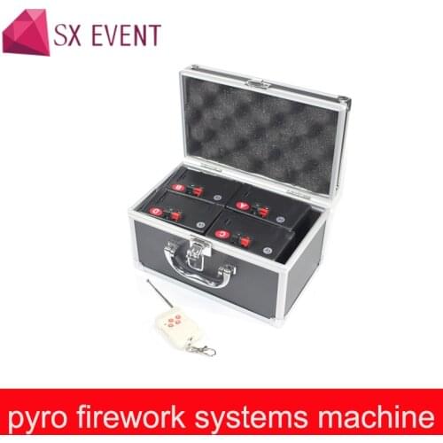 4 cues remote control cold pyro fountain fireworks firing systems fireworks sparkler machine in celebration show