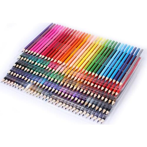 48/72/120/160 Colors Wood Colored Pencils Set 160 PU Pencil Case Artist Painting Drawing Sketch Art Supplies Sketch School Gifts