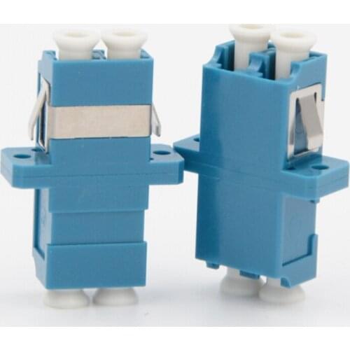 50PCS/lot LC/PC Duplex SC Type Fiber optic Adapter LC Optical fiber coupler LC/PC Fiber flange LC connector