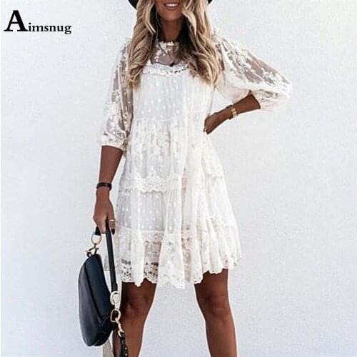 Летние платья с кружевом Aimsnug China At AliExpress