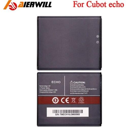 3000mAh Battery For CUBOT ECHO Replacement Batterie Bateria Batterij Accumulator AKKU for For CUBOT ECHO Mobile High Quality
