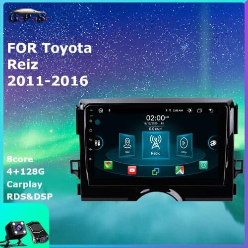 Car Radio Video Player For Toyota Reiz 20112012 2013 2014 2015 2016 Android 10 Navigation gps dvd accessories