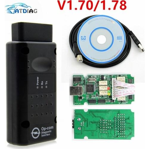 V1.70 V1.78 OP COM for Opel OBD2 OP-COM Car Diagnostic Scanner Real OPCOM for Opel Car Diagnostic Tool Flash Firmware