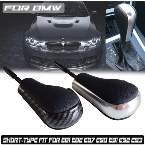 Car Auto Styling Automatic Vehicles Gear Shift Knob Stick For BMW E46 E60 E39 E83 E53 E61 3 5 7 X Series Black/Silver/Carbon