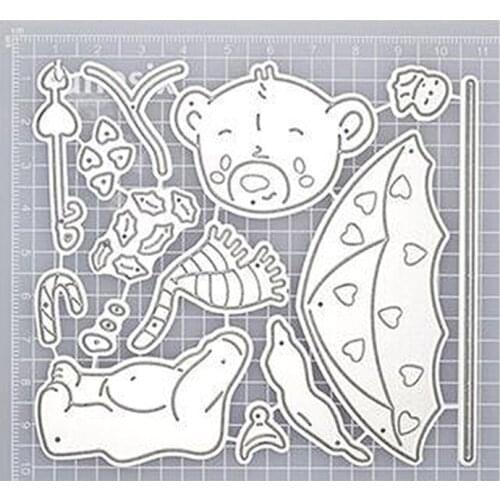 Bear Metal Cutting Dies Stencil Scrapbooking DIY Album Stamp Paper Card Emboss