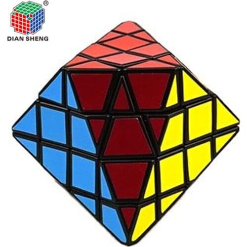 DianSheng Octagonal Pyramid Dipyramid 4x4 Shape Mode 8-corner-only Magic cube Puzzle Professional Educational Toys cubo magico