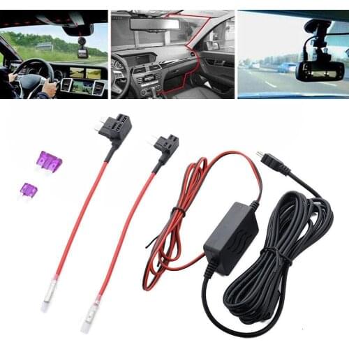 For Universal HardWire Fuse Box Car Recorder Dash Cam Hard Wire Kit Micro USB