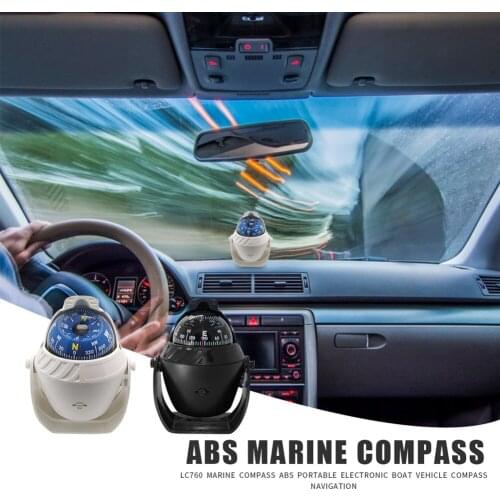 LED Light Electronic Navigation Compass Marine Boat Compass Military with Light Compass Guide Ball For Marine Boat Vehicle Car
